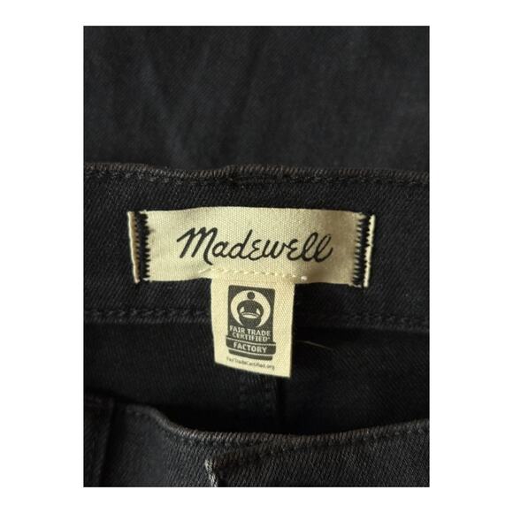 Madewell 10" high rise skinny jeans black size W 24 - Picture 4 of 7